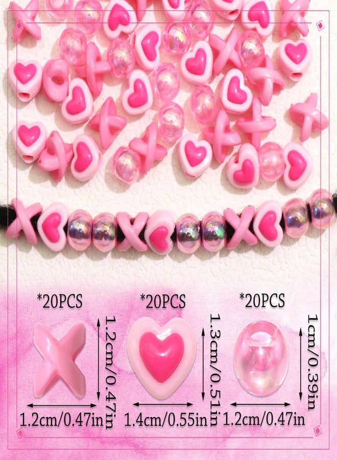 VENOFEN 60PCS Light Pink Hair Beads for Braids Loc Dreadlock Jewelry AB Color Round Bead Accessories Cute Acrylic Beads for Kids Girls - Image 4